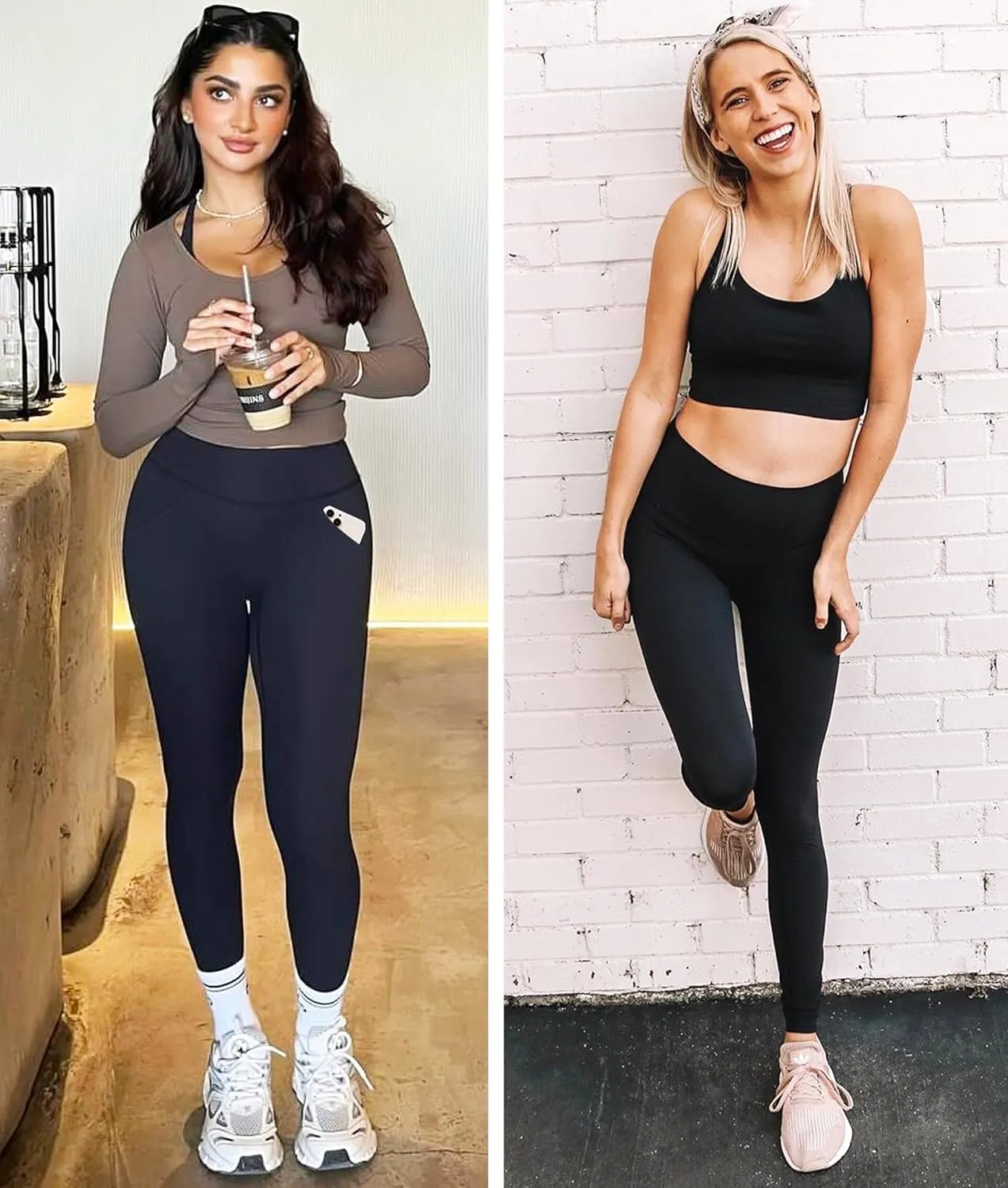 NEW YOUNG 3 Pack Leggings with Pockets for Women,High Waisted Tummy Control Workout Yoga Pants