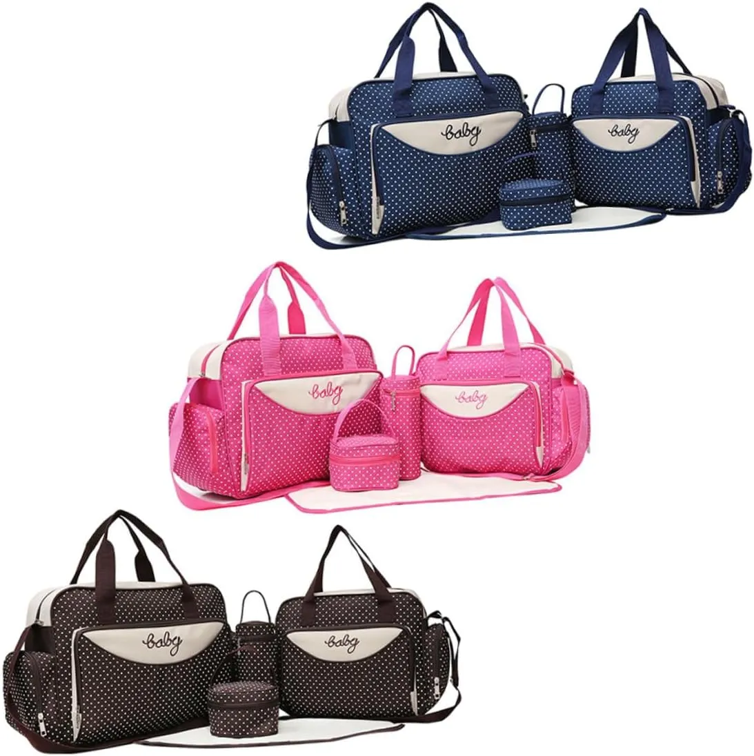 PRETYZOOM 1 Set 5pcs Handbags for Mommy Baby Bag for Women Large Capacity Tote Bag Mommy Tote