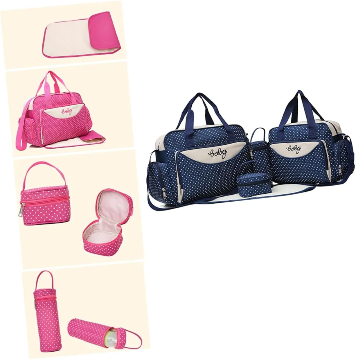 PRETYZOOM 1 Set 5pcs Handbags for Mommy Baby Bag for Women Large Capacity Tote Bag Mommy Tote