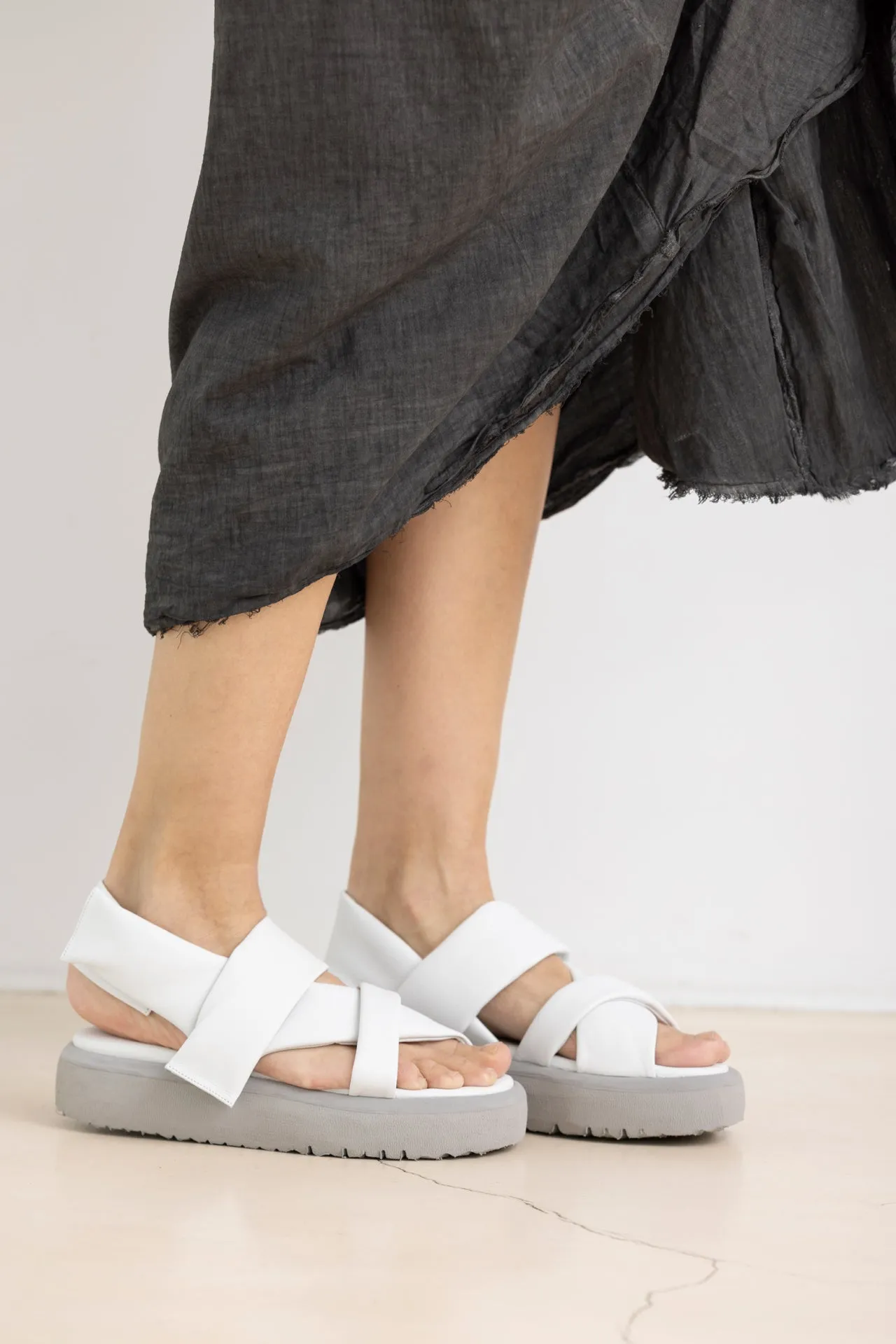 PURO SECRET SANDALS SLOW MOTION WHITE