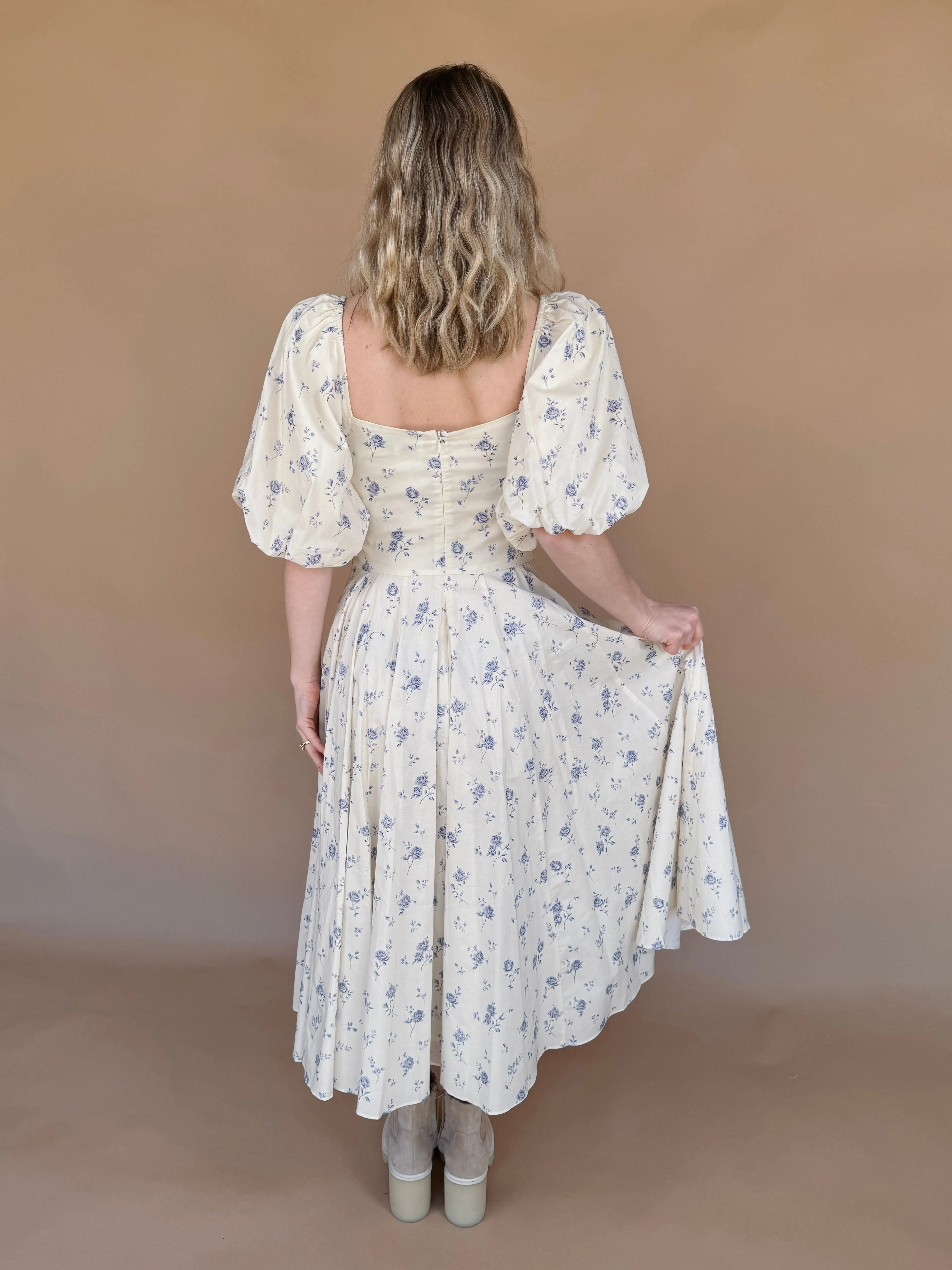 Rhonda Floral Printed Midi Dress