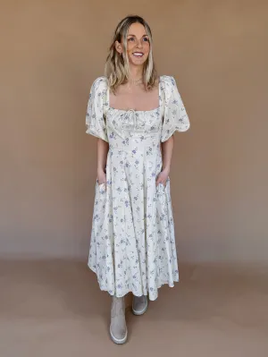 Rhonda Floral Printed Midi Dress