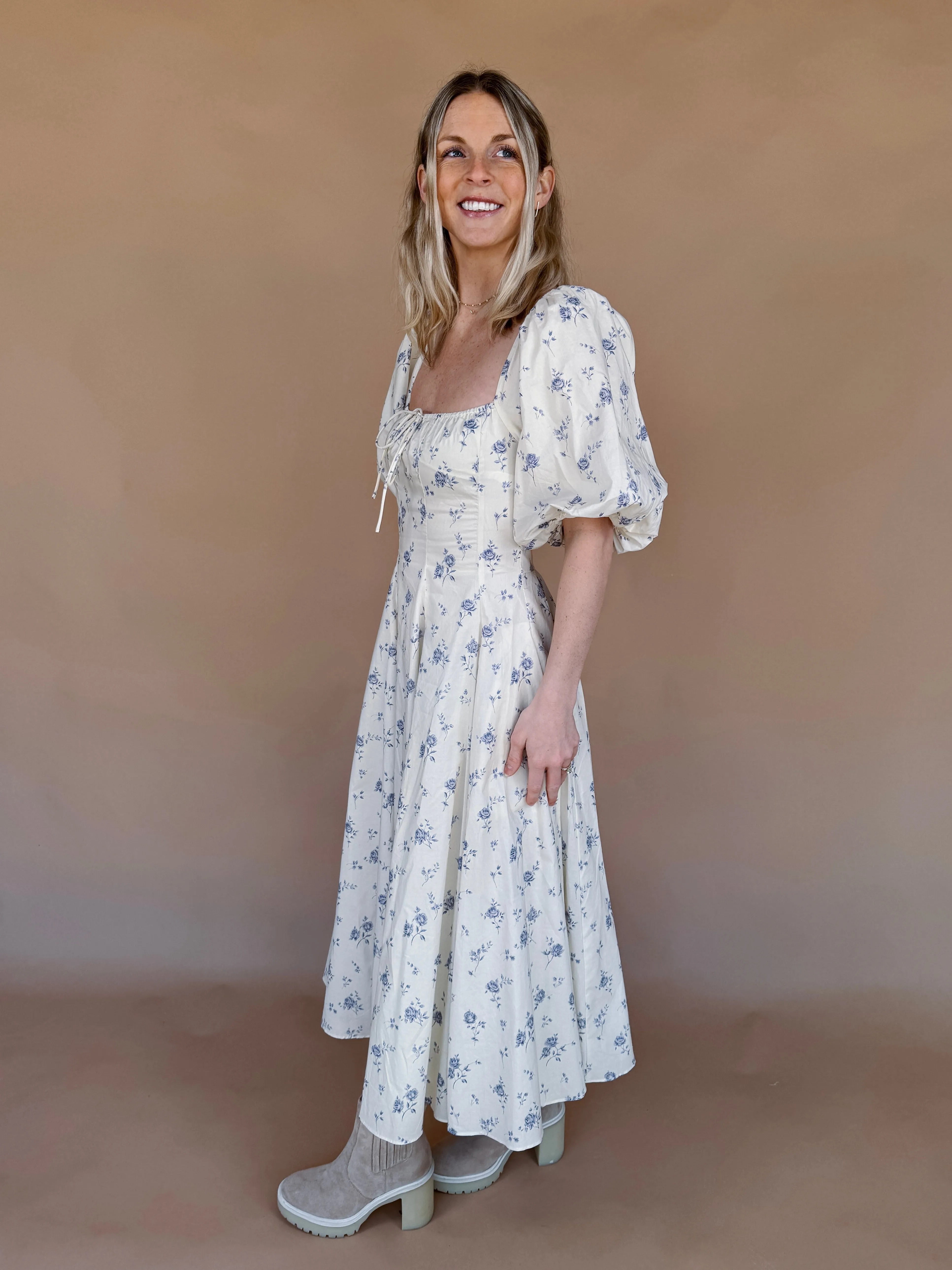 Rhonda Floral Printed Midi Dress