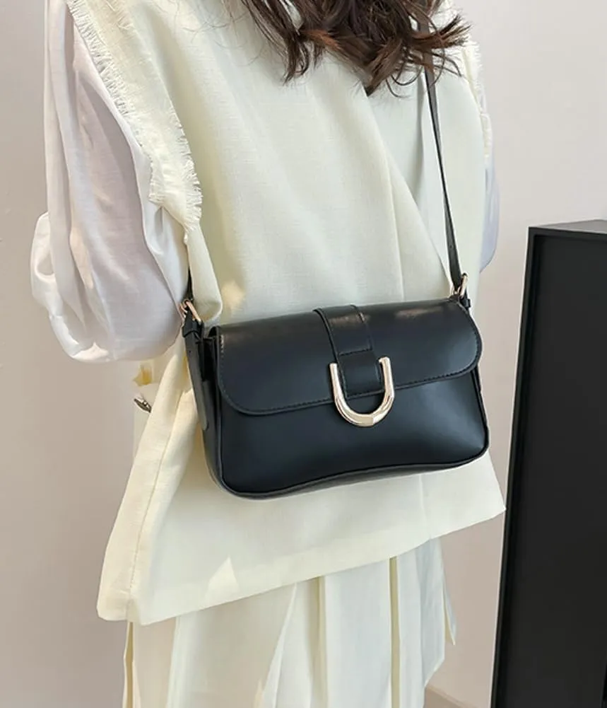 Shoulder Bag Women 2025 Spring Trendy Hobo Clutch Purse Saddle Bag Vintage Buckle Handbags with 2 Removable Straps