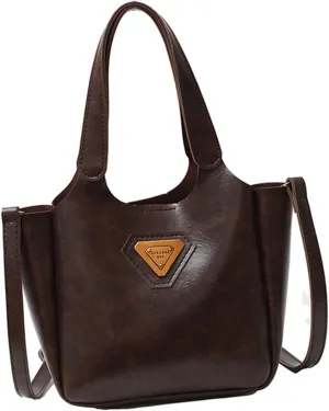 Shoulder BagsWomen Bucket Bag Autumn Winter Shoulder Bag PU Leather Handbag Korean Styles Crossbody Bag Retro Messengers Bag