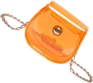 Shoulder BagsWomen Clear Shoulder Bag Chains Crossbody Bag Fashion Saddles Bag Small Messengers Bag Shopping Dating Bag for Daily