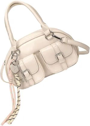 Shoulder BagsWomen Shoulder Bag Stylish Top Handle Bag Crossbody Bag Ladies Satchel Bag PU Leather Handbag Simple Messengers Bag