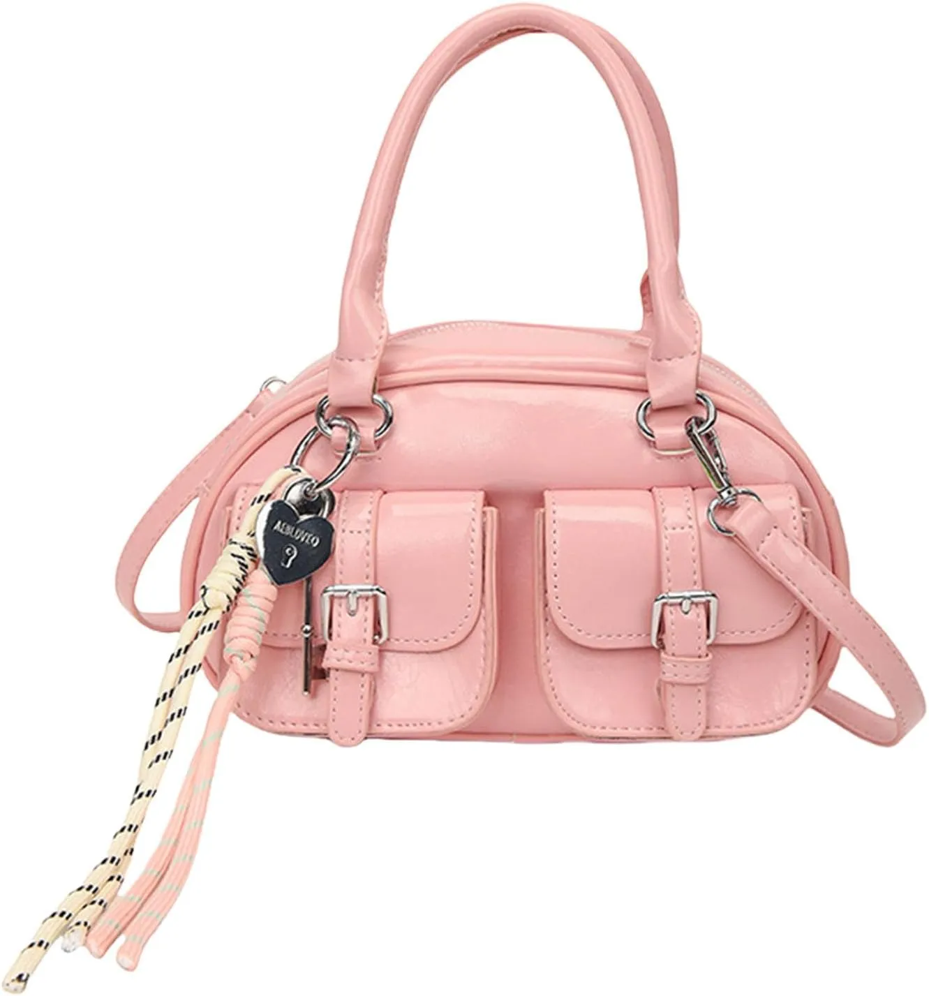 Shoulder BagsWomen Shoulder Bag Stylish Top Handle Bag Crossbody Bag Ladies Satchel Bag PU Leather Handbag Simple Messengers Bag