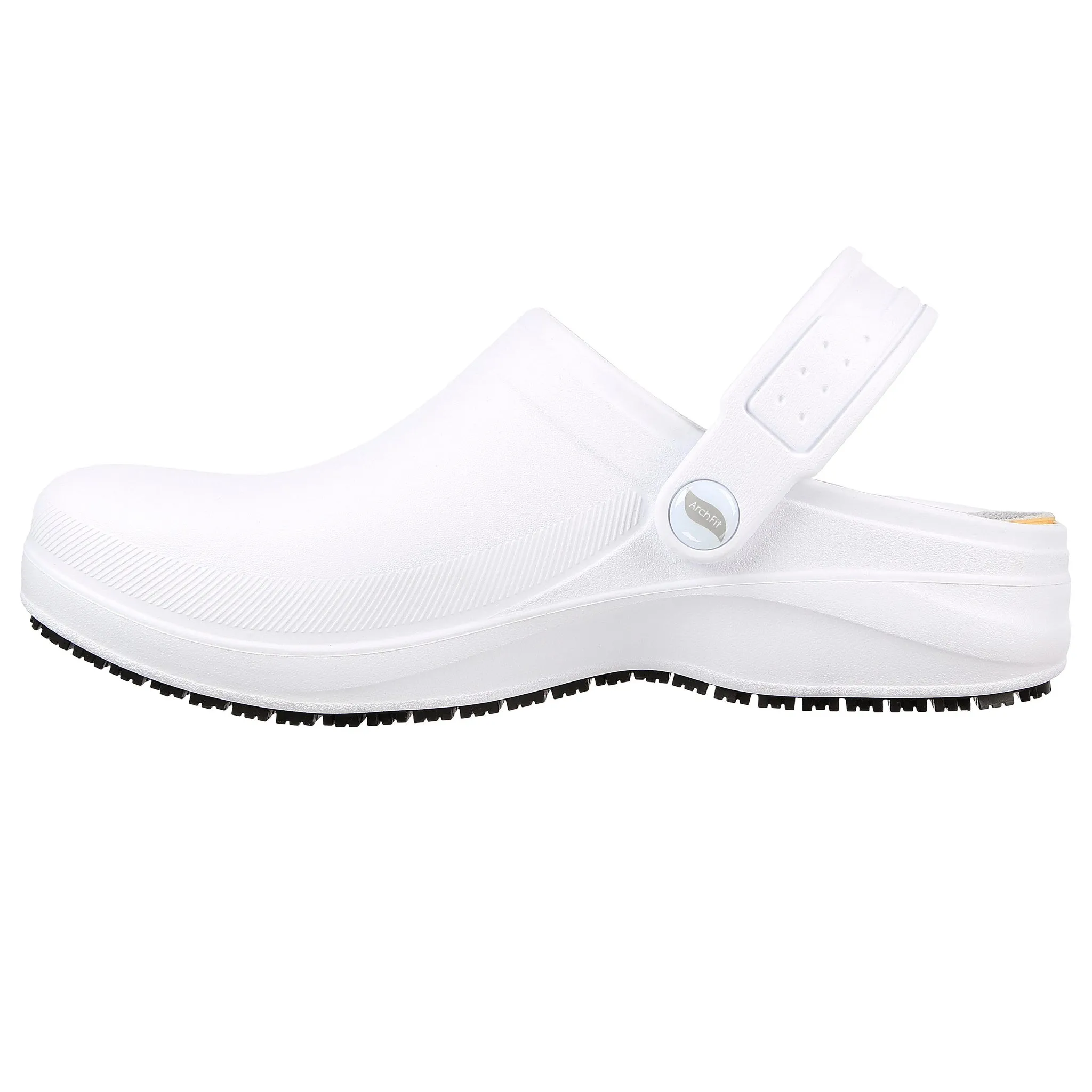 Skechers Women's 108067 Work Arch Fit Riverbound Pasay White Work Shoes Clogs
