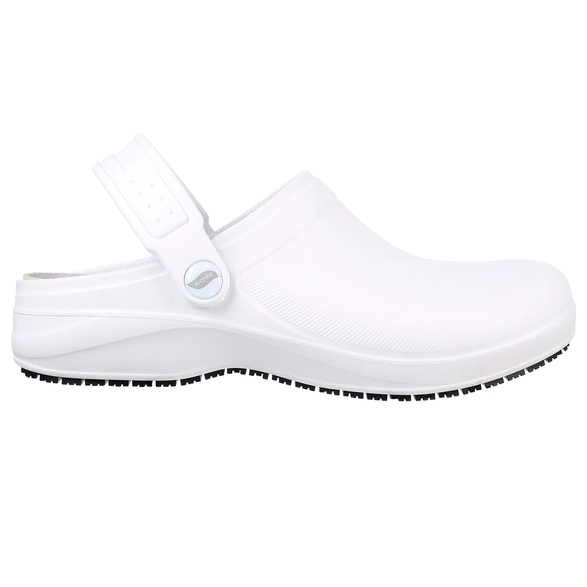 Skechers Women's 108067 Work Arch Fit Riverbound Pasay White Work Shoes Clogs