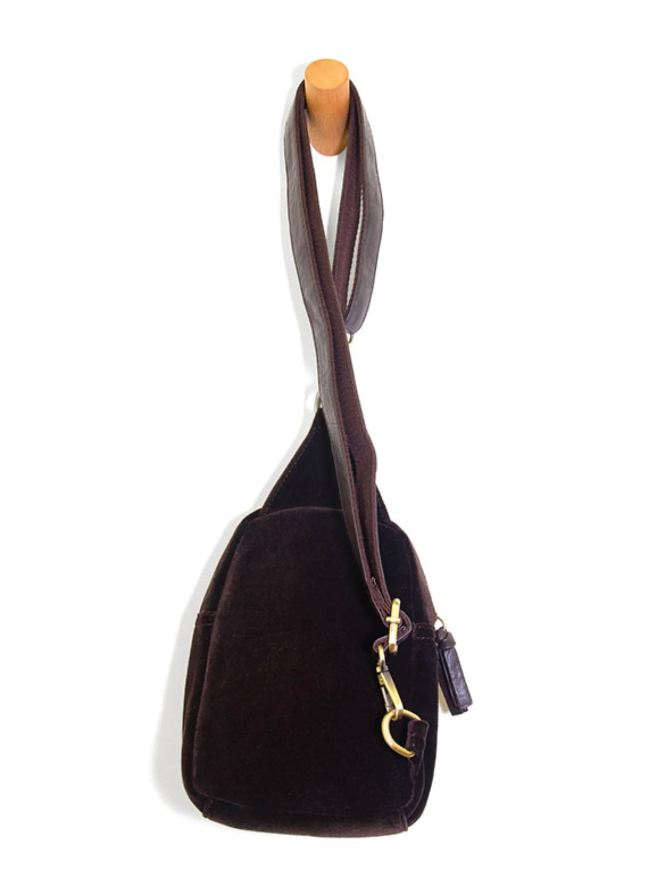 Skyler Velvet Sling Bag [Espresso-L8198]