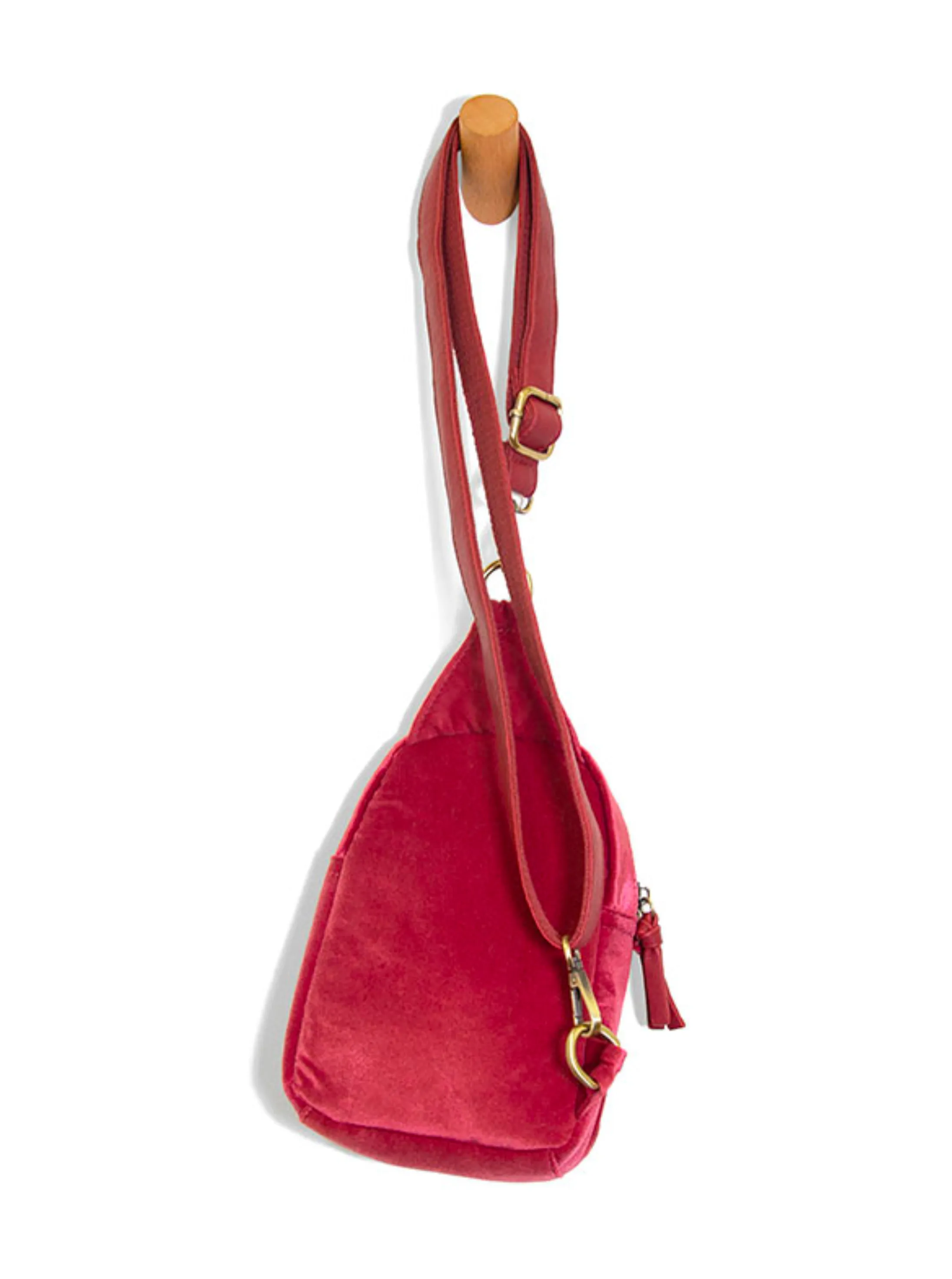 Skyler Velvet Sling Bag [Holly Berry-L8198]