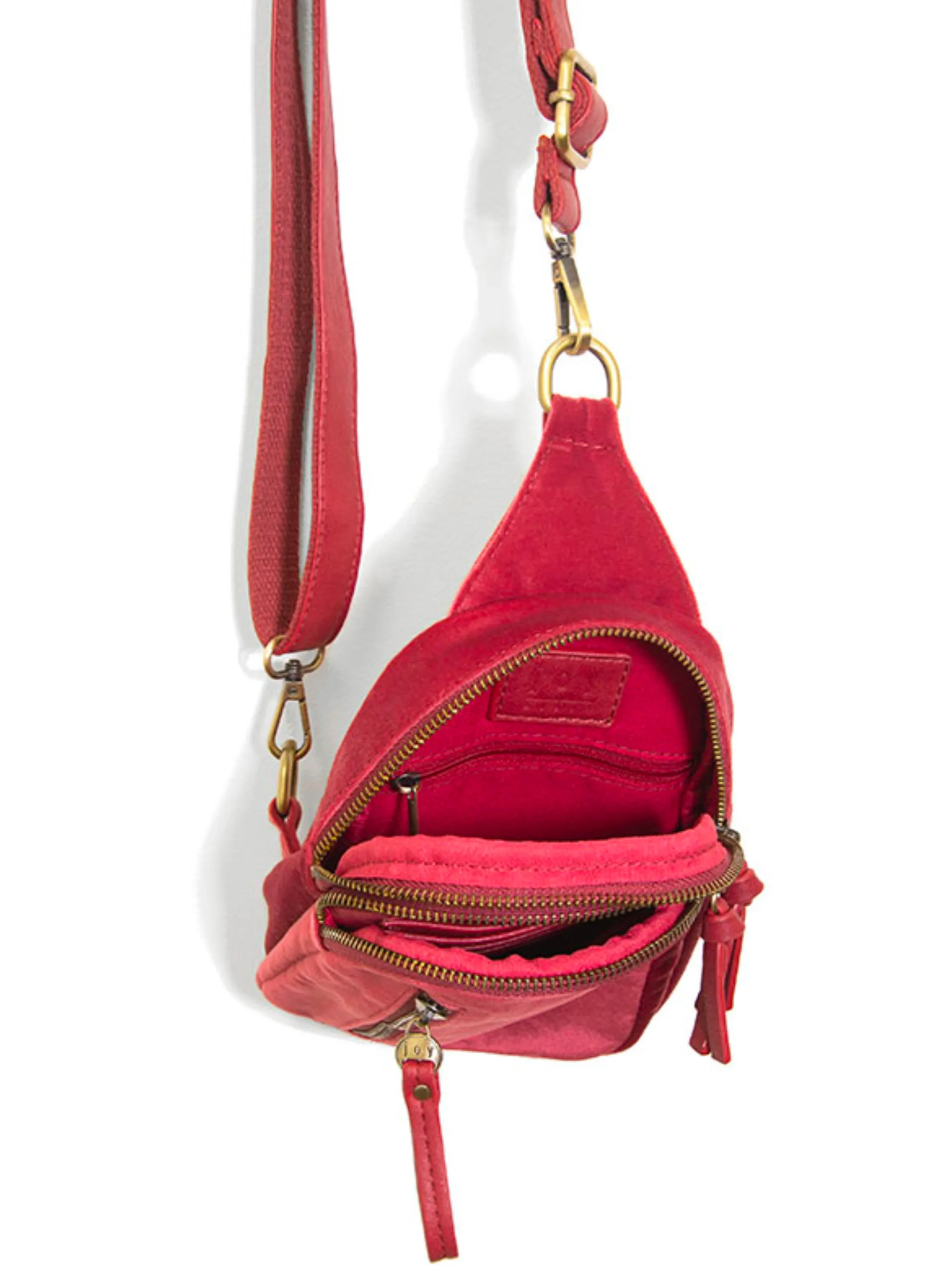 Skyler Velvet Sling Bag [Holly Berry-L8198]