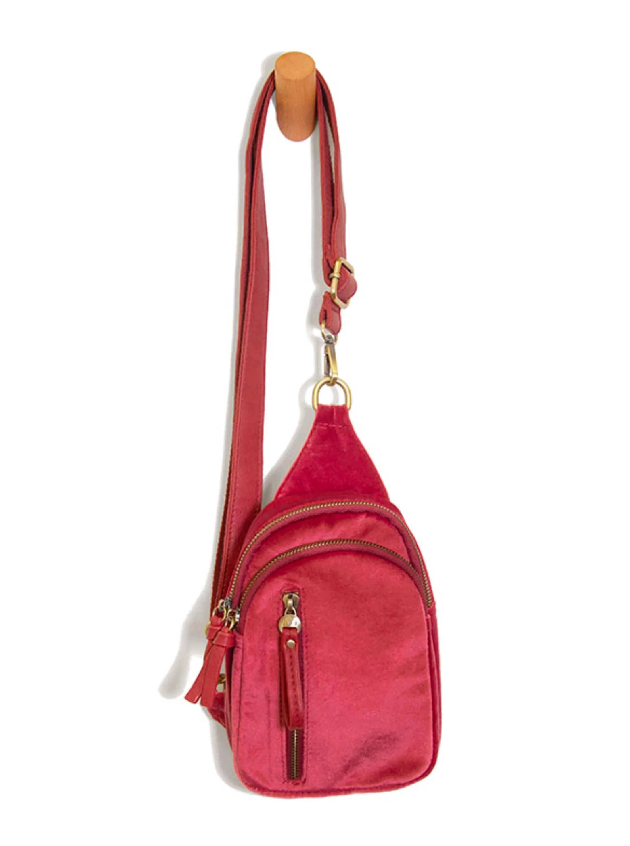 Skyler Velvet Sling Bag [Holly Berry-L8198]
