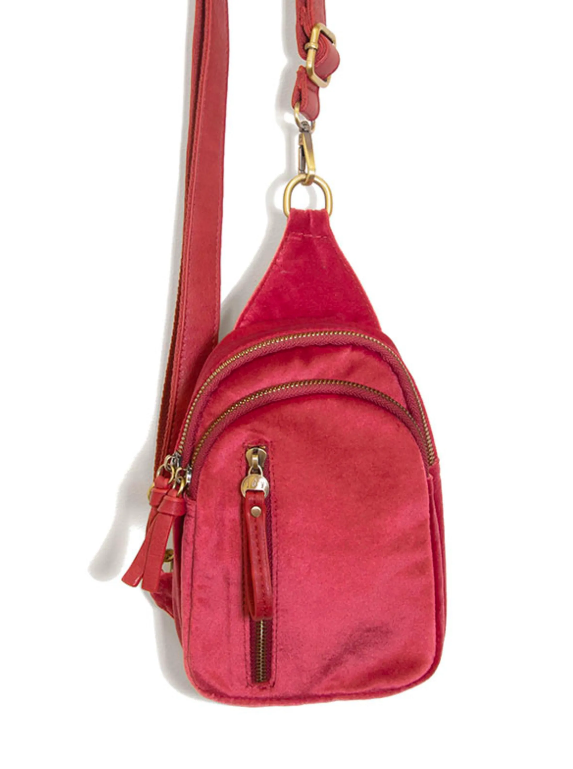 Skyler Velvet Sling Bag [Holly Berry-L8198]