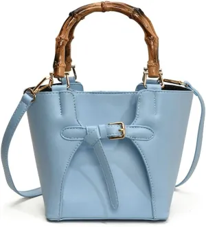 Slouchy PU Leather Bucket Bag Women Crescent Hobo Bags Trendy Crossbody Purse Satchels Shoulder Bag Top-handle Tote Handbag