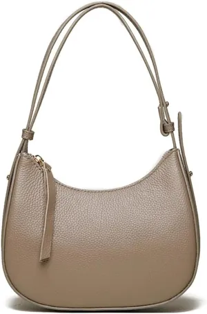 Slouchy PU Leather Crescent Shoulder Bag Women Hobo Bags Trendy Crossbody Purse Cute Satchels Top-handle Tote Handbag 2024