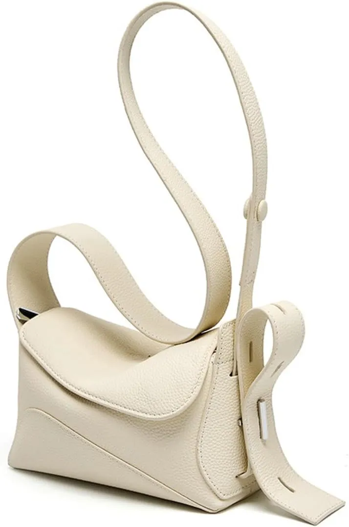 Slouchy PU Leather Hobo Bags Women Trendy Shoulder Bag Cute Crescent Crossbody Phone Purse Satchels Box Bag Tote Handbag