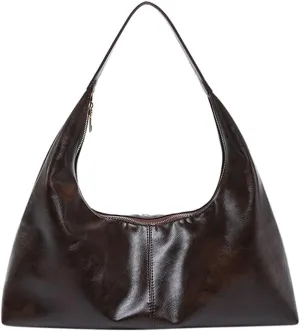 Slouchy PU Leather Hobo Bags Women Trendy Shoulder Bag Cute Crescent Crossbody Phone Purse Satchels Top-Handle Tote Handbag