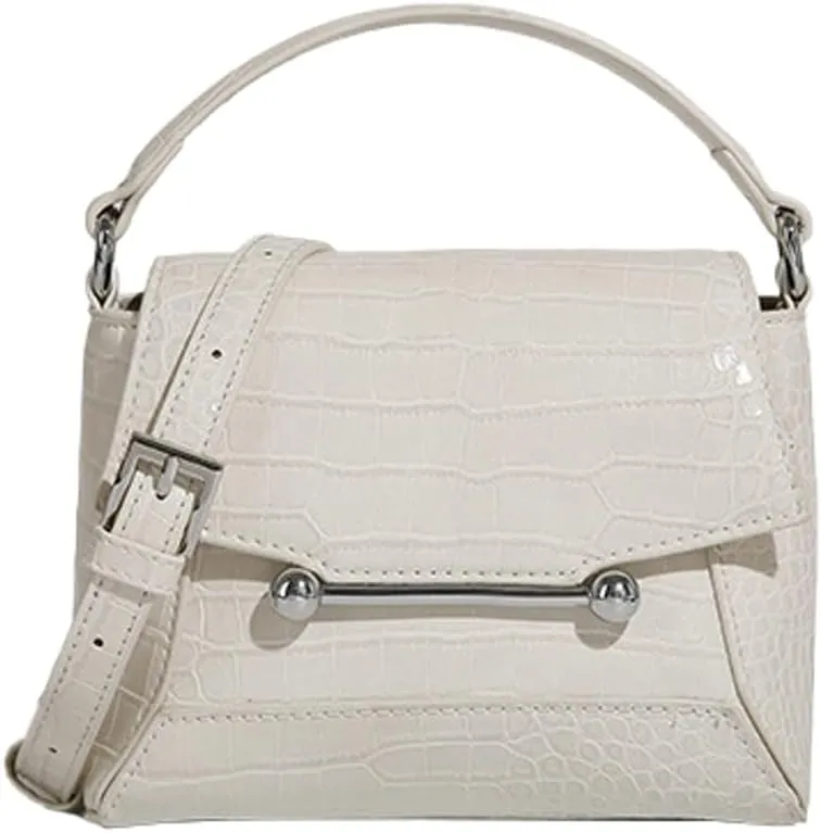 Small Crossbody Bags for Women Trendy Leather Top-handle Handbags Satchels Designer Mini Shoulder Purse with Flap 2025