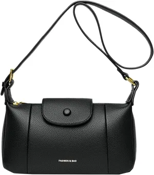 Small Vegan Leather Crossbody Bag for Women Trendy Dumpling Tote Shoulder Purses Ladies Chic Handbags Satchels