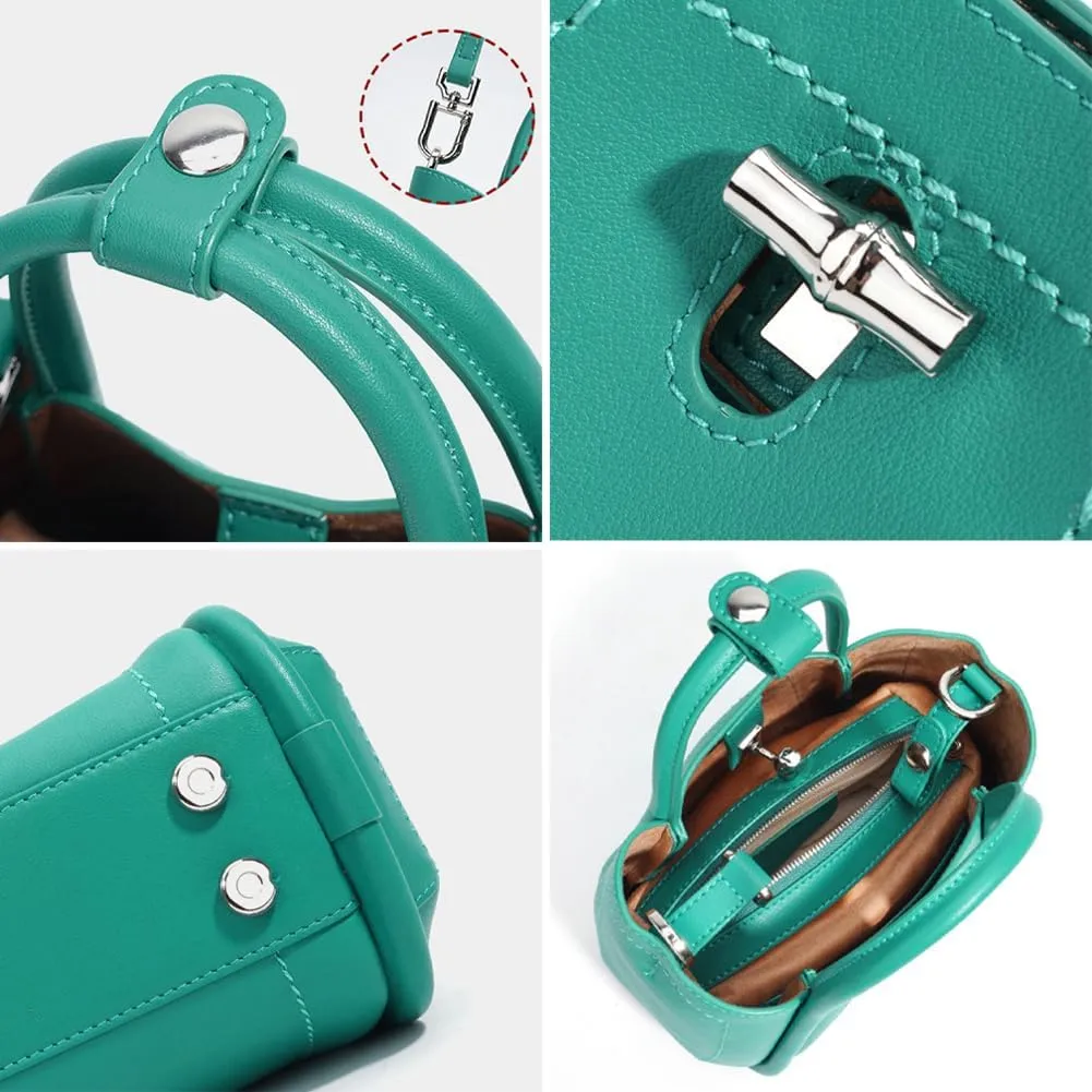 Soft Genuine Leather Crossbody Bags for Women Small Y2k Bucket Tote Shoulder Purse Trendy Ladies Handbags Satchels
