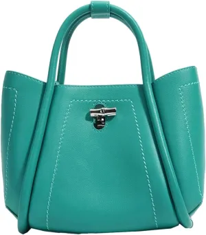 Soft Genuine Leather Crossbody Bags for Women Small Y2k Bucket Tote Shoulder Purse Trendy Ladies Handbags Satchels