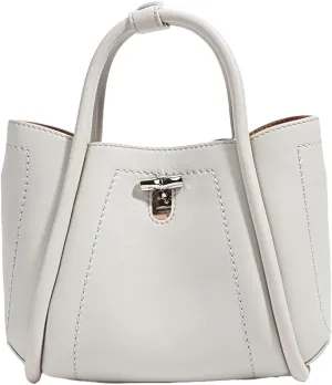 Soft Genuine Leather Crossbody Bags for Women Small Y2k Bucket Tote Shoulder Purse Trendy Ladies Handbags Satchels