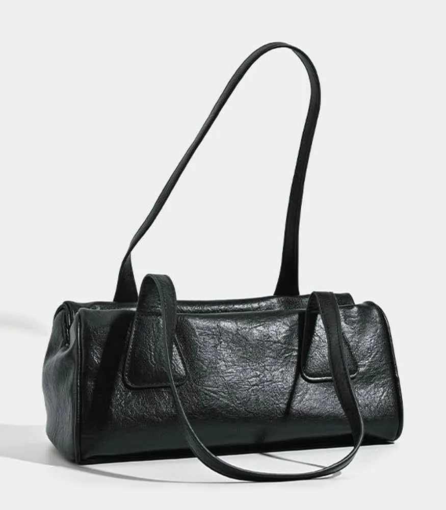 Soft Vegan Leather Shoulder Purses for Women Small Vintage Tote Bag Ladies Work Handbag Top Handle Satchels