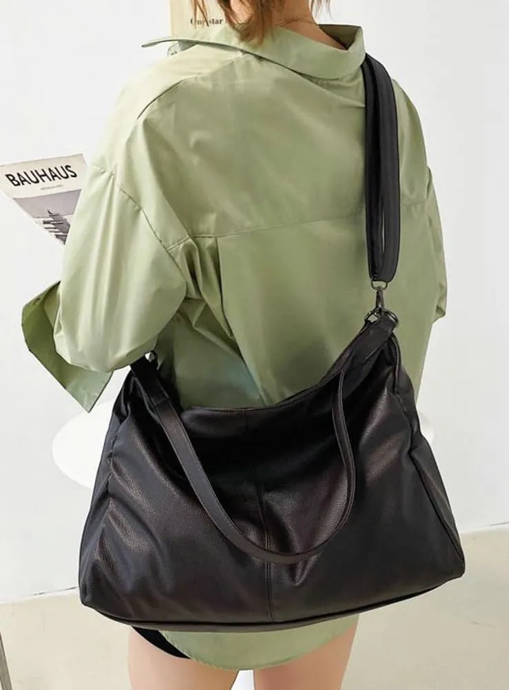 Soft Vegan Leather Tote Bags for Women Large Shoulder Crossbody Purse Casual Travel Working Handbags Satchels