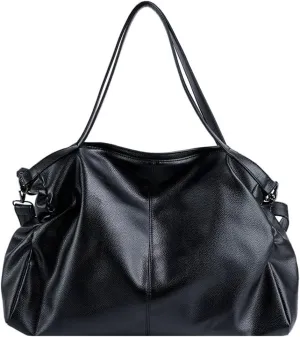 Soft Vegan Leather Tote Bags for Women Large Shoulder Crossbody Purse Casual Travel Working Handbags Satchels
