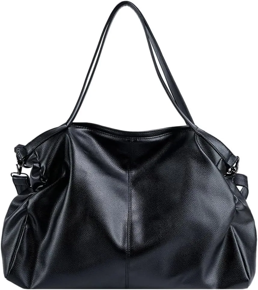 Soft Vegan Leather Tote Bags for Women Large Shoulder Crossbody Purse Casual Travel Working Handbags Satchels
