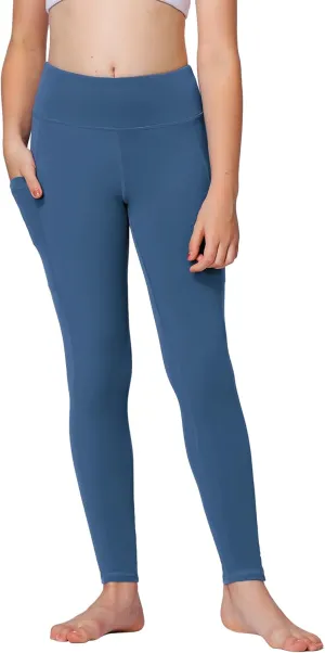 Stelle Girls' Athletic Leggings Kids Dance Running Yoga Pants Workout Active Dance Tights with Pockets