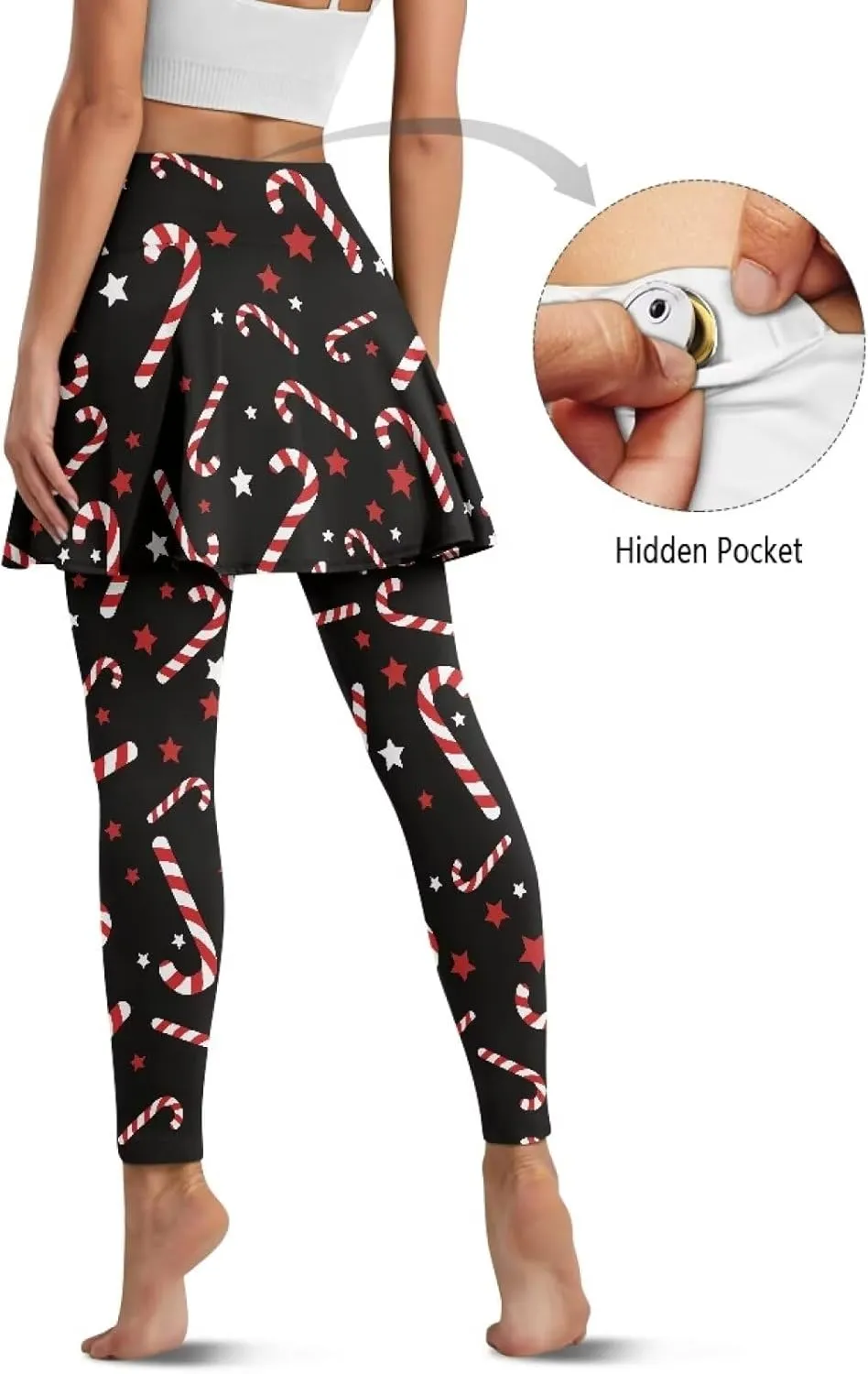 Tennis Skirted Leggings for Women Athletic Skirt with Leggings Yoga Golf Skort High Waisted Workout Pants