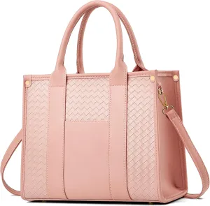 The Tote Bag Crossbody Purses for Women Shoulder Bag Handbags PU Leather Top Handle Bags with zipper