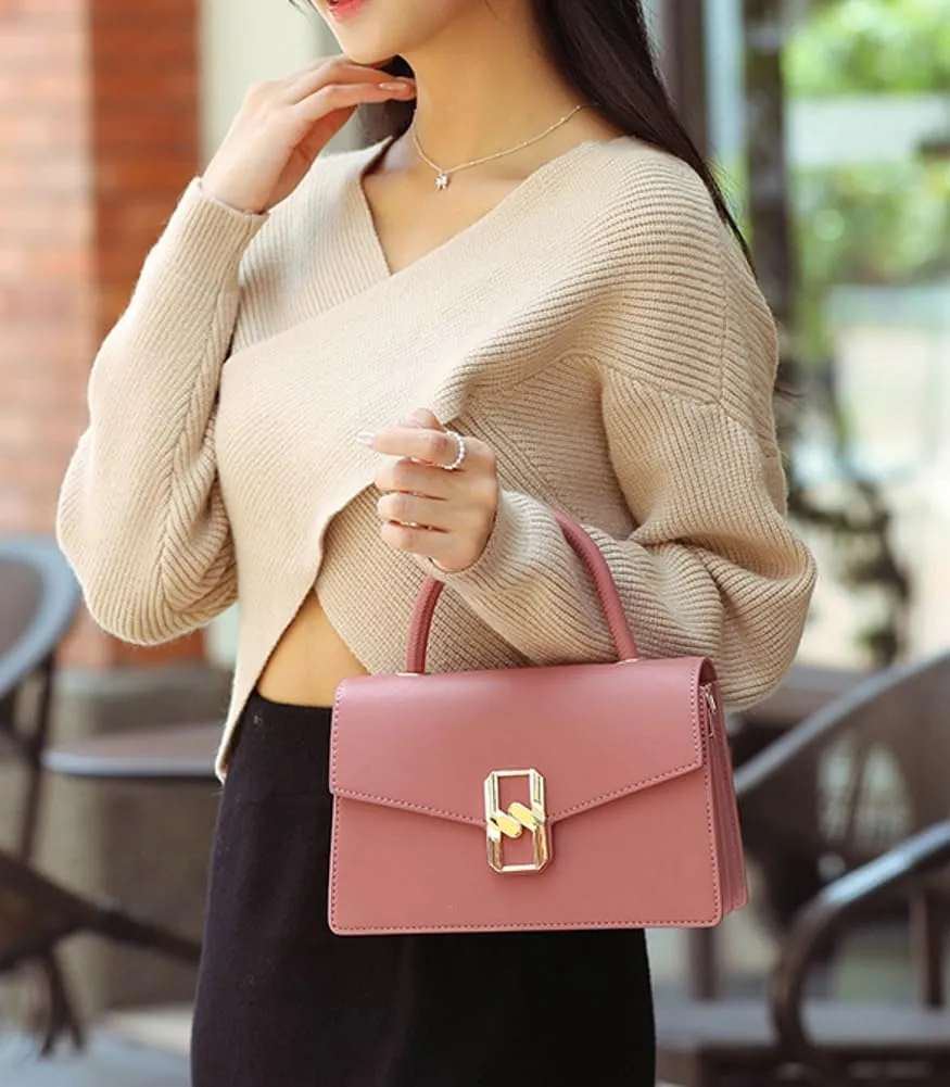 Top Handle Crossbody Bags for Women Leather Satchel Purses Trendy Shoulder Handbag Small Tote Purse Messenger Bag 2025