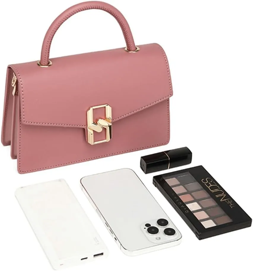 Top Handle Crossbody Bags for Women Leather Satchel Purses Trendy Shoulder Handbag Small Tote Purse Messenger Bag 2025