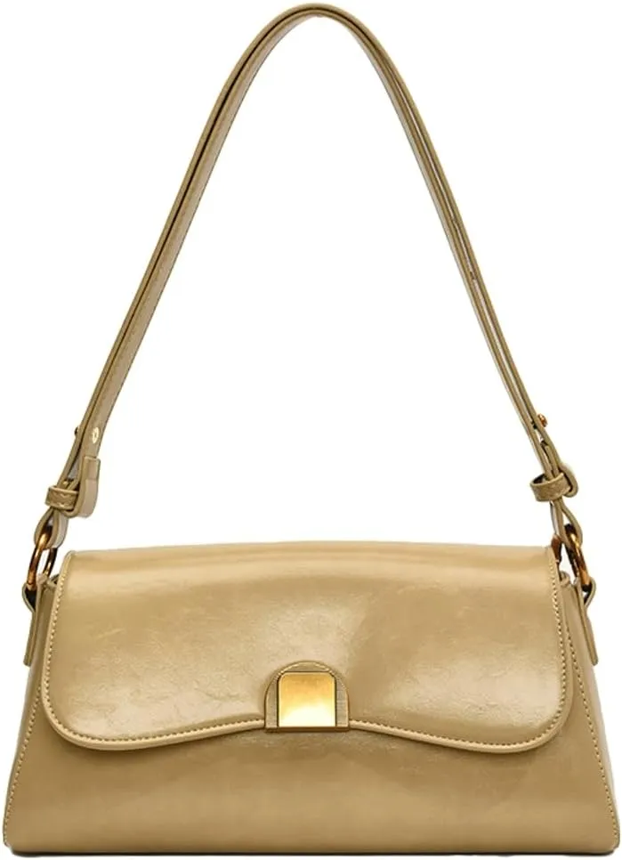 Trendy Shoulder Crossbody Bag for Women Y2k Vegan Leather Tote Purses Small Handbags Ladies Underarm Satchels