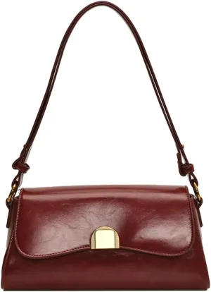 Trendy Shoulder Crossbody Bag for Women Y2k Vegan Leather Tote Purses Small Handbags Ladies Underarm Satchels