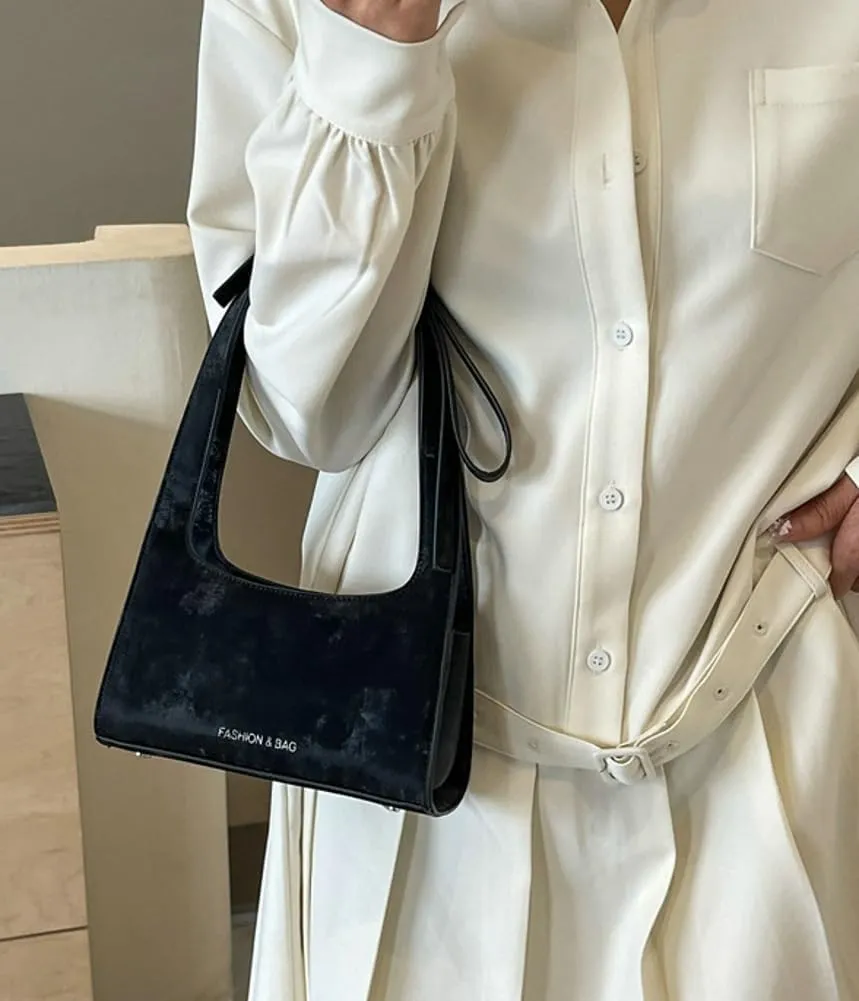Trendy Vegan Leather Shoulder Bags for Women Small Cute Y2k Tote Purse Handbags Bowknot Designer Satchels 2025