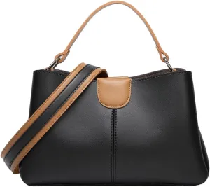 Trendy Vegan Leather Shoulder Crossbody Bag for Women Small Classical Tote Purses Ladies Commuting Handbags Satchels