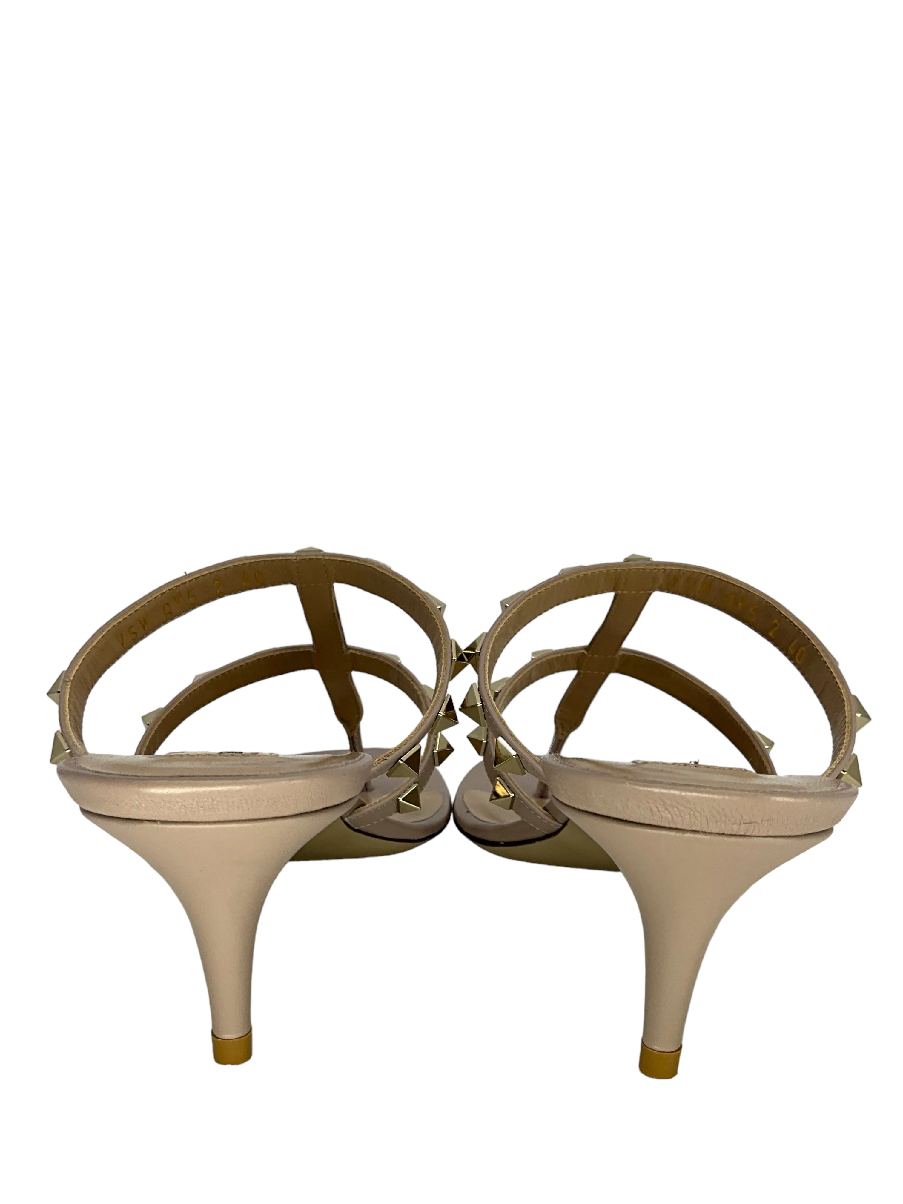 Valentino Rockstud Leather Thong Sandals Size 10 NEW
