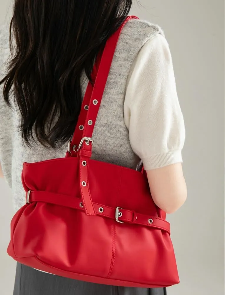 Vintage PU Leather Bags for Women Medium Hobo Tote Bag Trendy Satchels Shoulder Purses and Handbags with Adjustable Strap