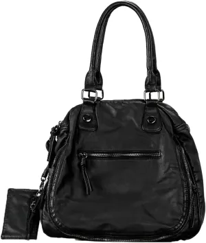 Vintage Shoulder Bag for Women Soft Vegan Leather Handbag Y2k Large Crossbody Tote Purse Multi Pocket Satchels