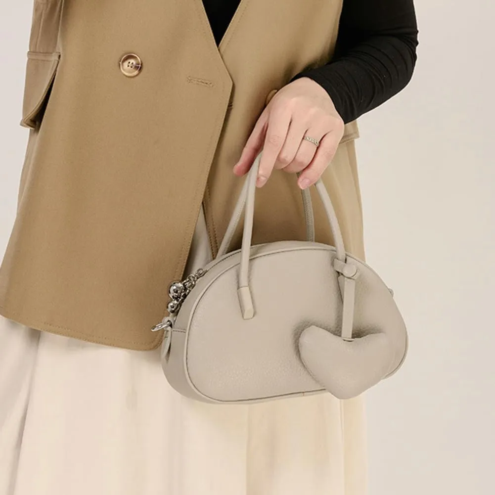 Vintage Small Crossbody Purse for Women Soft Vegan Leather Shoulder Tote Bag Cute Shell Handbags Clutch Satchels
