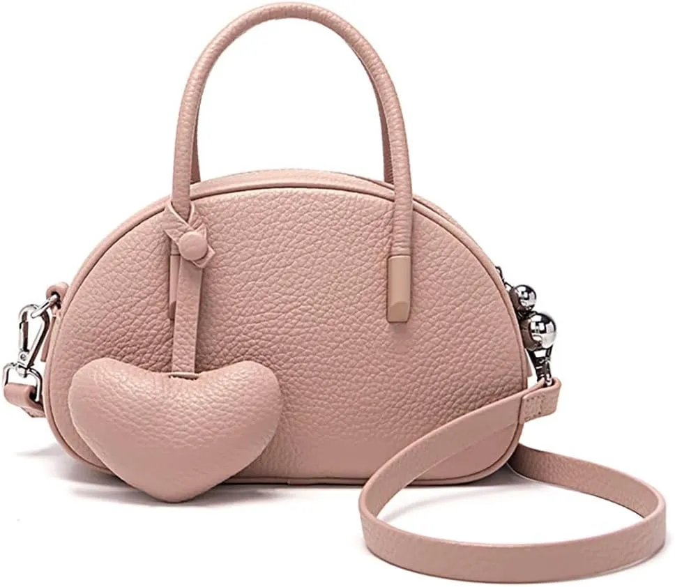 Vintage Small Crossbody Purse for Women Soft Vegan Leather Shoulder Tote Bag Cute Shell Handbags Clutch Satchels