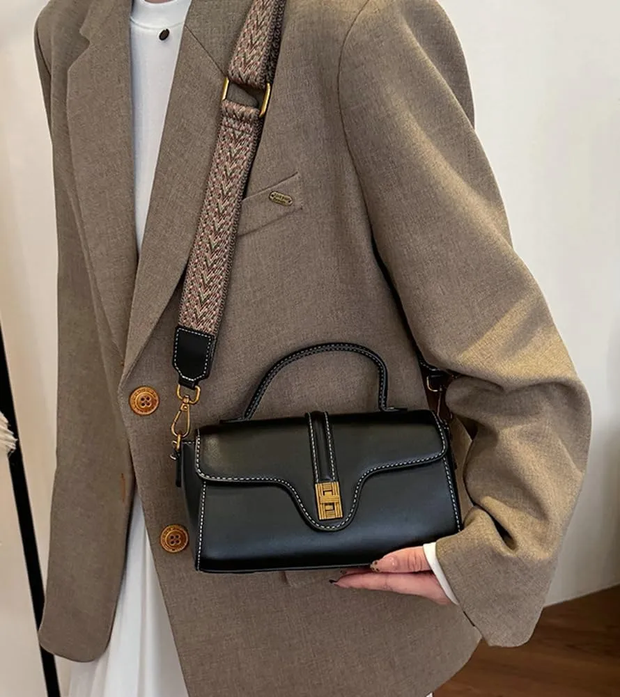 Vintage Vegan Leather Crossbody Bags for Women Small Shoulder Purse Tote Bag Ladies Handbags Clutch Satchels 2025