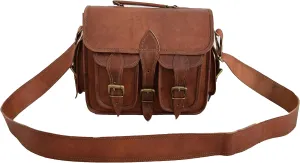 VR Creatives Genuine Goat Leather Camera Bag, Padded Case, Satchel Briefcase Messenger Bags