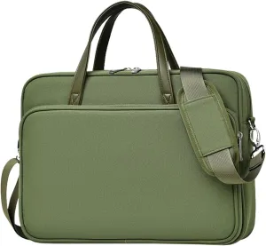 Waterproof Laptop Sleeve Case with Shoulder Strap Storage Bag for 14Inch Computers, Business Brief Case for Men Woman