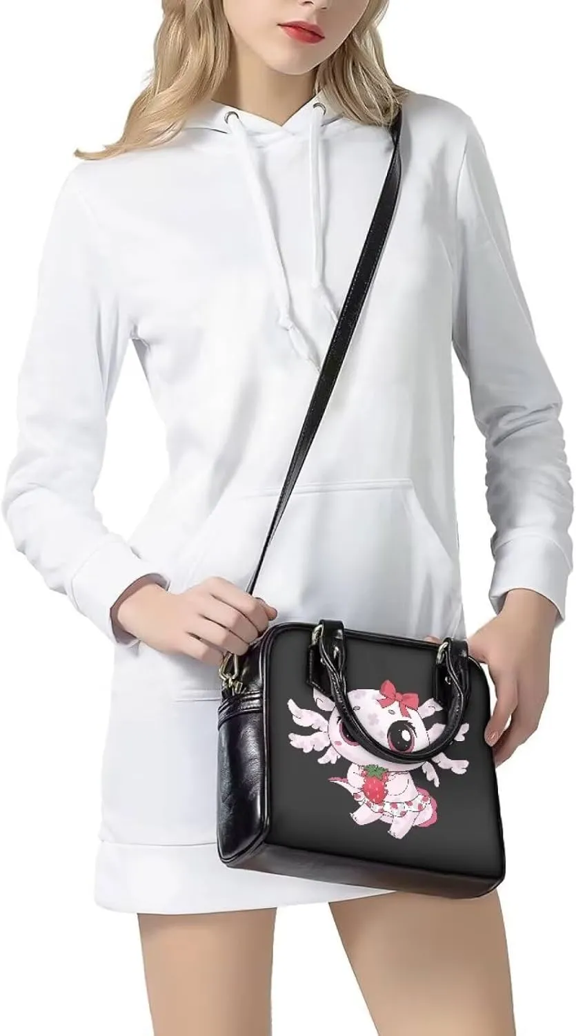 Waterproof Purses and Handbags for Women, Tote Shoulder Bag Satchel Purse PU Leather Top Handle Bag